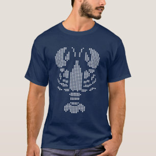 ピクセルロブスターエンブレムモザイク Tシャツ