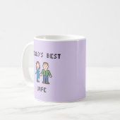 ピクセル世界で最も最高のな妻のマグ コーヒーマグカップ (正面左)