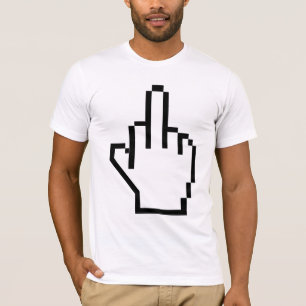 ピクセル中指 Tシャツ