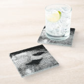 ピクセル化されたエイ ガラスコースター (アングル)