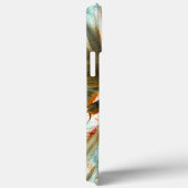 ピクセル化されたキンクとスクラッチのあるOcherテクスチャ Case-Mate iPhoneケース (裏面 / 右)