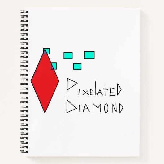 ピクセル化されたノート ノートブック (正面)