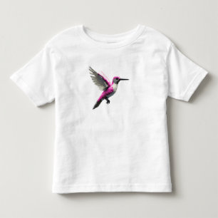 ピクセル化されたピンクハミングバード – トドラーTシャツ