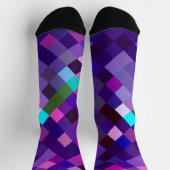 ピクセル化された紫のソックス ソックス (上部)