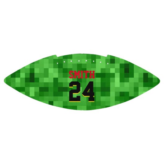 ピクセル化された芝生のプレイヤー名クール番号 アメリカンフットボール (パネル)