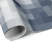 ピクセル化された青と白のクラウドラッピング紙 ラッピングペーパー (ロールコーナー)