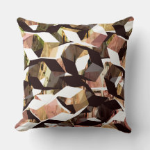 ピクセル化された黒と白から茶色の六角形