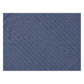 ピクセル化さ市松模様にれた点を持つ青みがかった四角 テーブルクロス (正面(横))