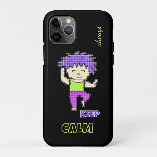 ピクセル化した少年 Case-Mate iPhoneケース (裏面)