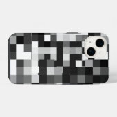ピクセル化パぼやけターン iPhoneケース (裏面横)