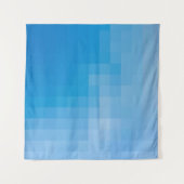 ピクセル化ブルー タペストリー (正面)