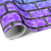 ピクセル化8ビットビデオゲームのルックレインボースペクトル ラッピングペーパー (ロールコーナー)