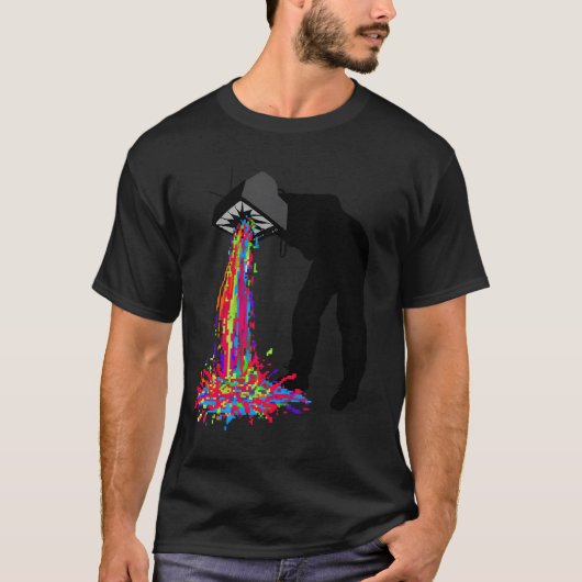 ピクセル嘔吐 Tシャツ (正面)