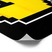 ピクセル小さなアヒル80sビデオゲームのハロウィーンの衣装 ポスター (角)