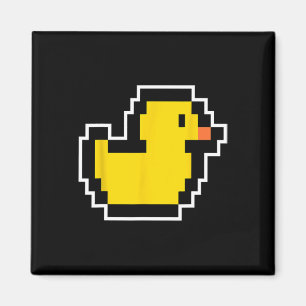 ピクセル小さなアヒル80sビデオゲームのハロウィーンの衣装 マグネット