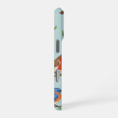 ピクセル小鳥と花 iPhoneケース (右側面)