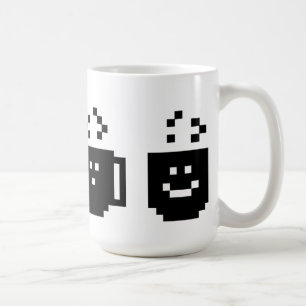 ピクセル必要性のカフェイン余りに コーヒーマグカップ