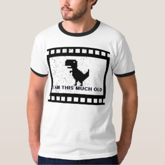 ピクセル恐竜ベテラン - 私はこの歳です - レトロ Tシャツ