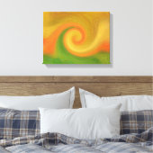 ピクセル抽象芸術秋の渦巻き キャンバスプリント (インサイチュ (寝室))