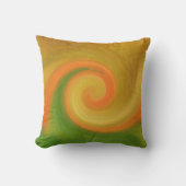 ピクセル抽象芸術秋の渦巻き クッション (正面)