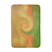 ピクセル抽象芸術秋の渦巻き バスマット (正面縦)