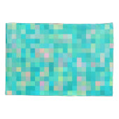 ピクセル数々のアートカラーパターン 枕カバー (裏面)