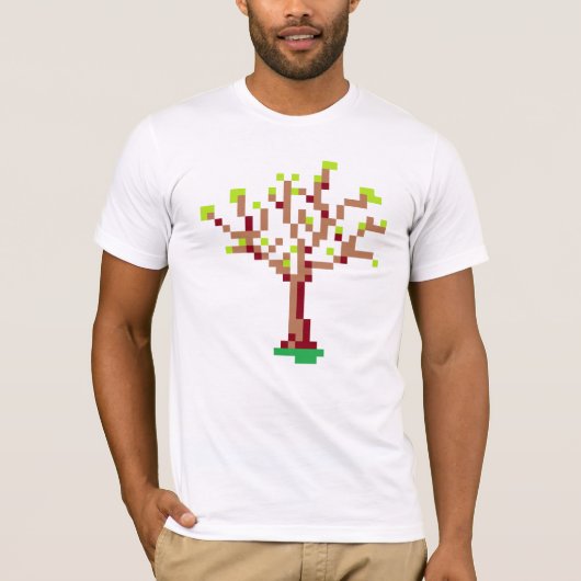 ピクセル木 Tシャツ (正面)