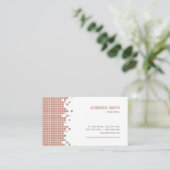 ピクセル格子は創造的な名刺を制作します 名刺 (スタンド正面)