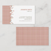 ピクセル格子は創造的な名刺を制作します 名刺 (正面/裏面)