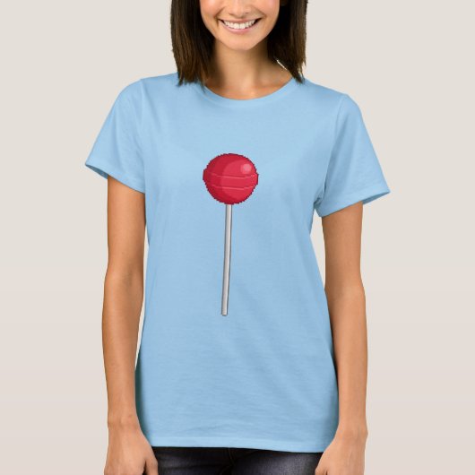 ピクセル棒つきキャンデーティー Tシャツ (正面)