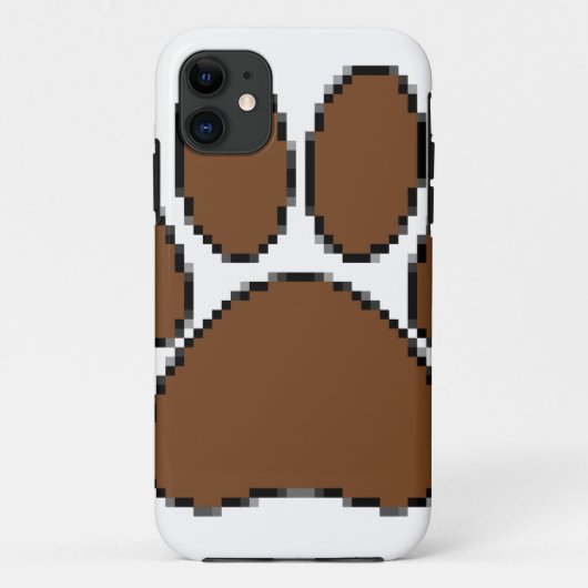 ピクセル犬の足跡 Case-Mate iPhoneケース (裏面)