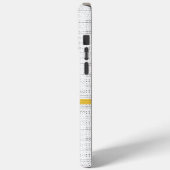 ピクセル白 Case-Mate iPhoneケース (裏面 / 左)