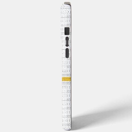 ピクセル白 Case-Mate iPhoneケース (裏面 / 左)