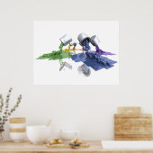 ピクセル絵を描 – ポスター (キッチン)