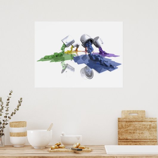 ピクセル絵を描 – ポスター (キッチン)