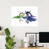 ピクセル絵を描 – ポスター (ホームオフィス)