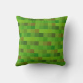 ピクセル緑 クッション (裏面)