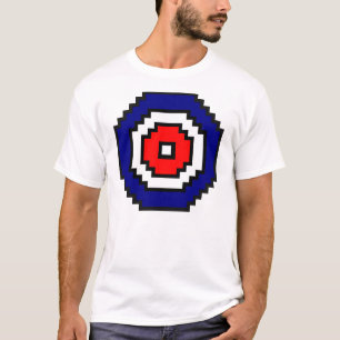ピクセル芸術のカールターゲット Tシャツ