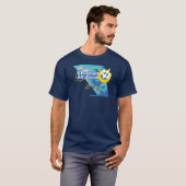 ピクセル迷彩柄su-27 Tシャツのウクライナ空軍 Tシャツ (正面フル)