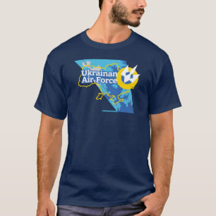 ピクセル迷彩柄su-27 Tシャツのウクライナ空軍 Tシャツ
