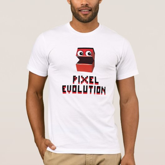 ピクセル進化 Tシャツ (正面)