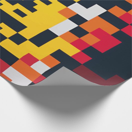 ピクセル鮮やか分解アート ラッピングペーパー (角)