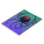 ピクセル黒の未亡人スパイダー ノートブック (左側)