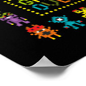 ピクセル8ビットモンスター ポスター (角)