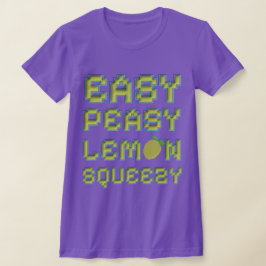 ピクセル イージー ピージー レモン スクイージー ゲーマーTシャツ Tシャツ