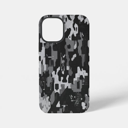 ピクセル カモ ステルス iPhoneケース (裏面)