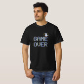 ピクセル ゲームオーバー レトロゲーム Tシャツ (正面フル)