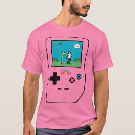 ピクセル スポーツ ゴルフ レトロ ゲーム Tシャツ