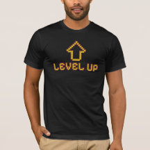 ピクセル レベルアップ ゲーマーTシャツ - クラシック ブラック