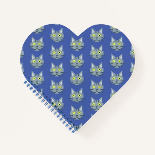 ピクセルCatパターン ノートブック (正面)